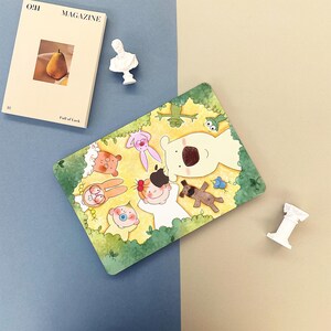 Cartoon Best Friends MacBook Case for New 2025 M4 Air 15/13 Inch A3240 A3241 Laptop Cover for MacBook Pro 13 14 15 16 Inch 2024 M1 M2 M3 M4