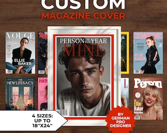 Custom Magazine Cover Print Personalized Magazine Cover New Yorker Magazine Cover Custom Appreciation Gift Mothers Day Gift Fathers Day