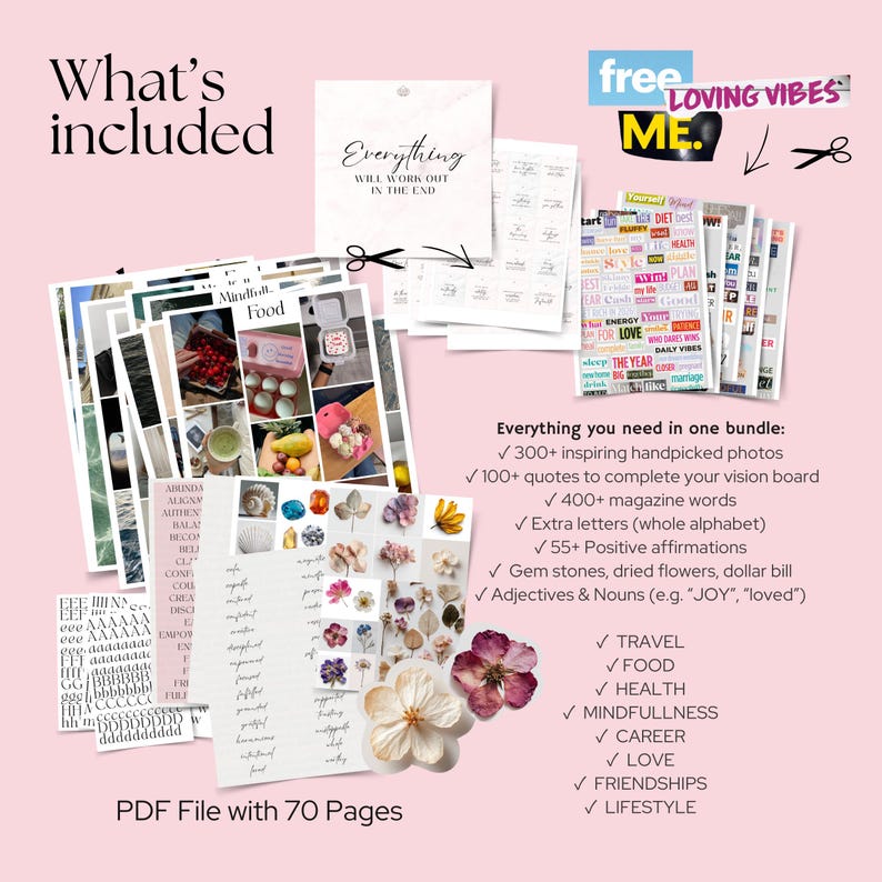 Vision Board 2026 Vision Board Kit Vision Board Printables 2026 Vision ...