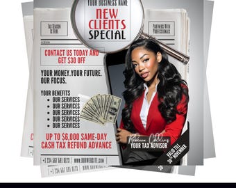 Tax Preparer Flyer Tax Flyer Template Tax Flyers For 2026 Promotions Tax Class Flyer Tax Class Training Tax Prep Flyer Tax Preparation Flyer
