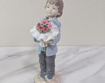 Vintage Lladro Garden Song 7618 Porcelain Figurine Retired With