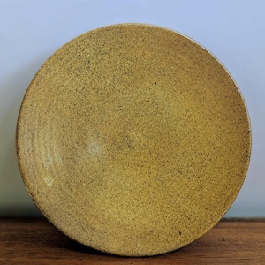Vintage Spanish Pottery Bowl Mustard Yellow Ceramic Bowl Mid Century Modern Decor Organic Modern Wall Decor Alfaraz Spain