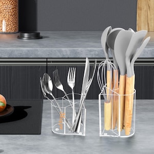 Acryl Küchen Utensilienhalter, Besteck Organizer Caddy Bild 8