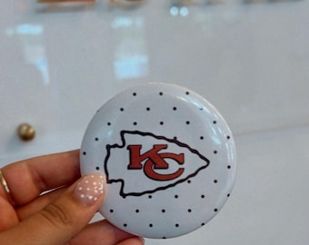 Polka Dot Chiefs Button