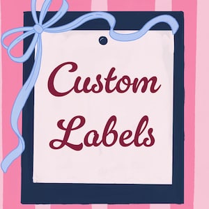 custom Labels- hand drawn art for your business- perfect for bottles, candles, packages and more