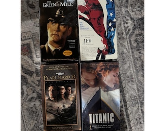 The Green Mile, Pearl Harbor, Titanic, Jfk, VHS Lot Of Movies