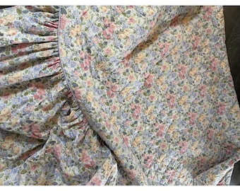 Vintage Laura Ashley Floral Cottage King Comforter