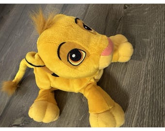 El Rey León Vtg Simba Suave Ronroneando - Peluche de Animal de Peluche En Perfecto Estado