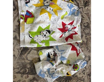 Dundee Disney 101 Dalmatians Crib Fitted Sheet Set Vintage Baby Bedding