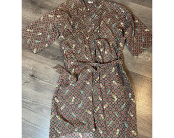 Bata de golf vintage de algodón para hombre McGregor Osfm, rara, verde y roja