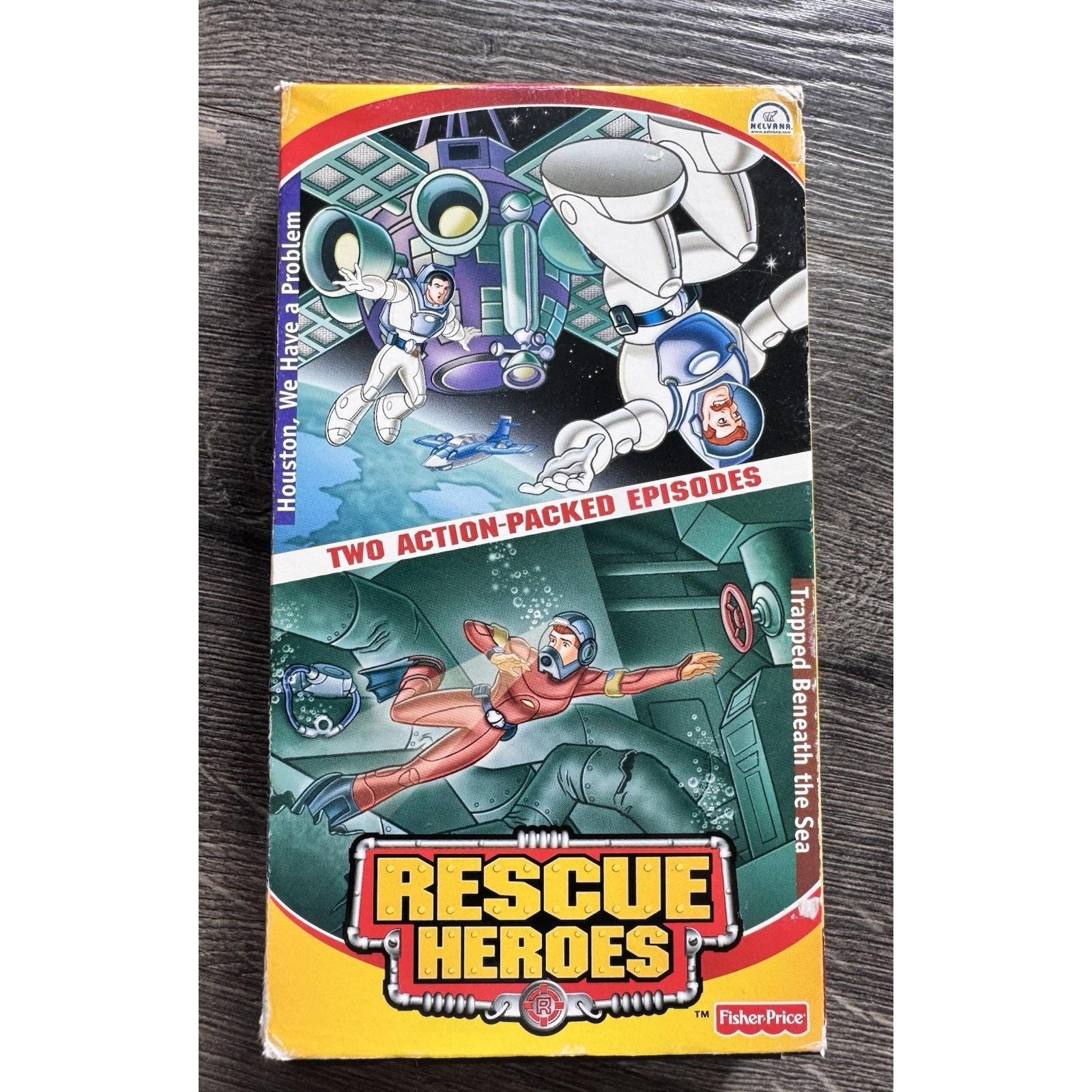 Vhs~fisher Price RESCUE HEROES Houston We Have A Problem / Trapped