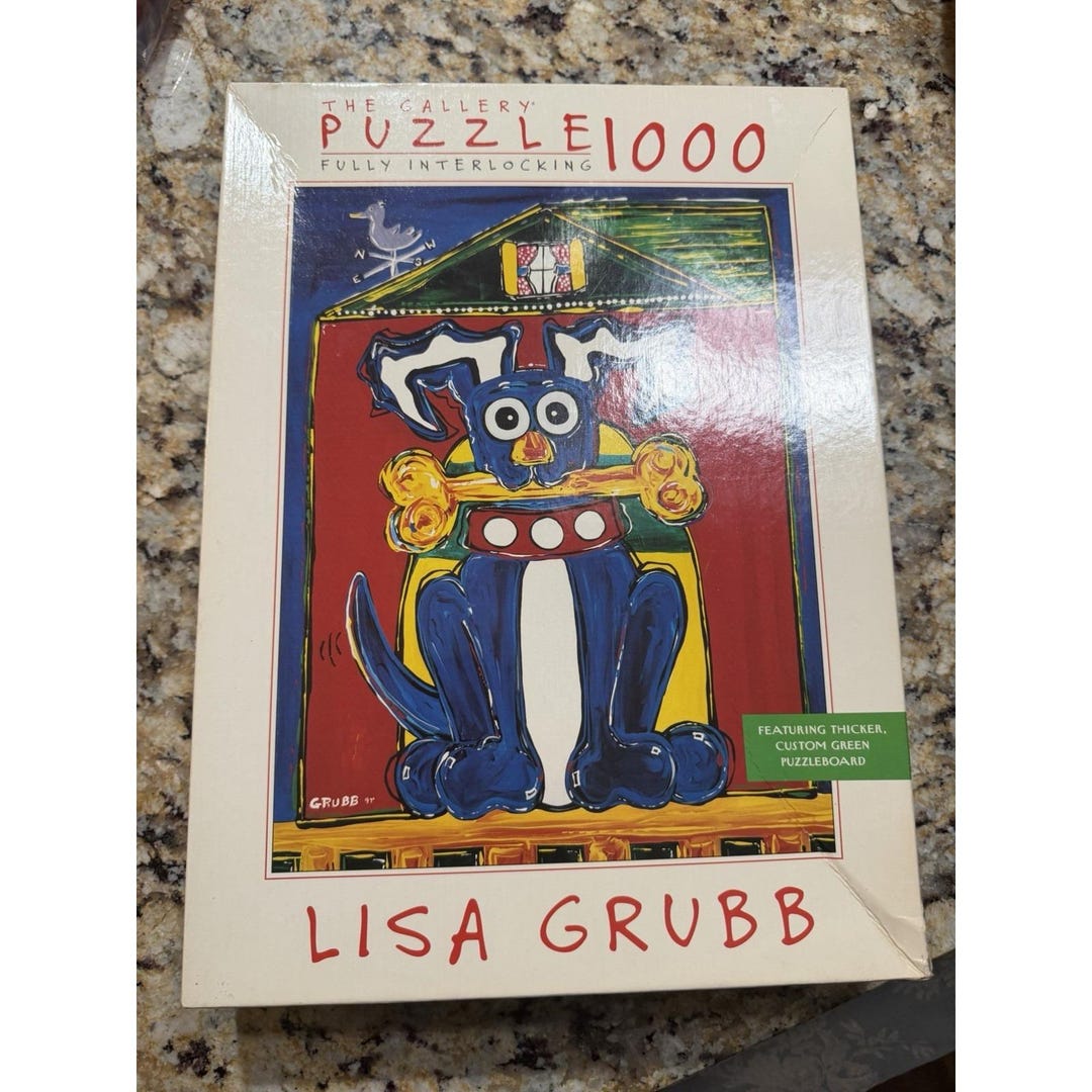 Lisa Grubb Happy Dog 1998 the Gallery Series Sealed 1000 Piece - Etsy