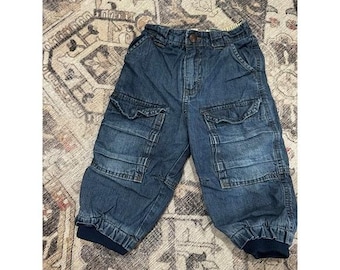 Vintage baby cargo Oshkosh insulated baggy jogger jeans