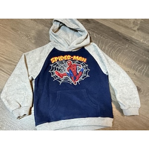 Sudadera con capucha de Spider-Man vintage, forro polar, talla 4T imagen 1
