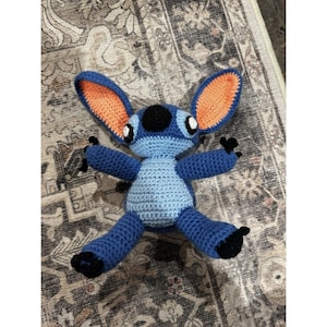 handgefertigte, gehäkelte Stitch Doll 30 cm Disney Lilo und Stitch Doll Stofftier