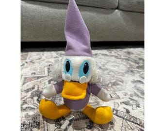 Vintage Mickey's Christmas Carol Scrooge McDuck Plush Stuffed Animal in pajamas