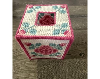 Vintage näsduksasköverdrag Handgjorda nålblommor, vackra Cottagecore