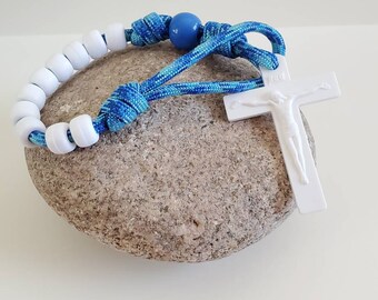 Paracord Pocket Rosary, first Holy communion, confirmation party favors