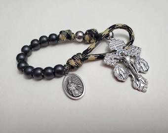 Saint Maximilian kolbe Pocket Rosary, every day carry, Rosary Extremist, EDC