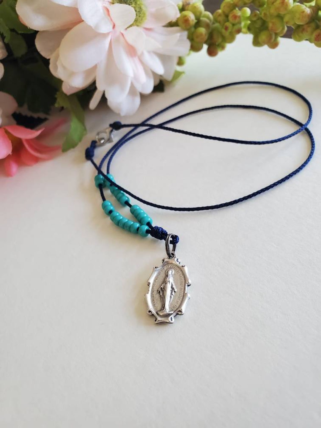 Miraculous Medal Necklace, Our Lady Of, the Immaculate Conception, Our ...