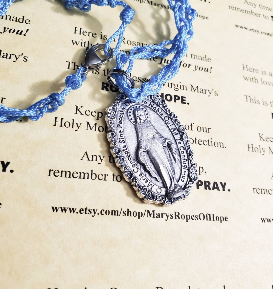 Miraculous Medal Necklace, Our Lady Of, the Immaculate Conception, Our ...