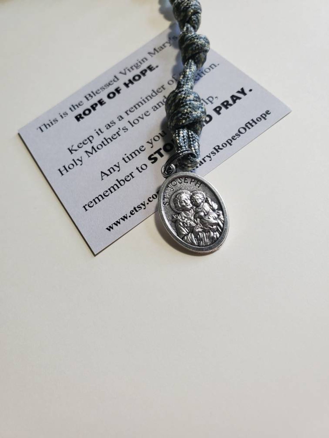 Saint Joseph's cord Chaplet terror of demons prayer rope Etsy