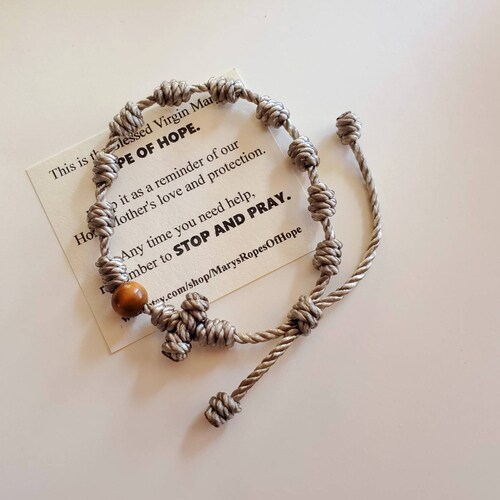 Knotted Rosary Bracelet Original Design - Etsy