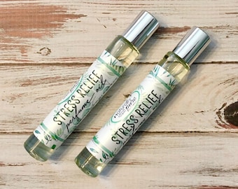 Perfume Oil: Stress Relief, Eucalyptus Spearmint Roll on Perfume, Moisturizing Dry Oil, Travel Size, Natural Perfume Oil, Roller Ball Oil