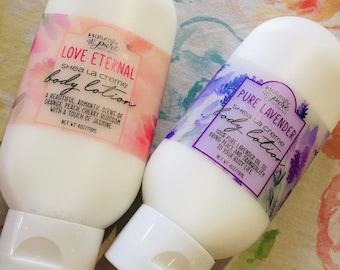 Shea la Creme: Loción de leche de coco / Hidratante / Manteca corporal / Frutos rojos / Naturalmente pura / Envase exprimible