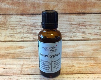 EUCALYPTUS Essential Oil, 100% Pure Undiluted, Natural Perfume, Aromatherapy, Diffuser Oil