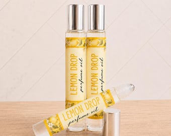 Lemon Drop Perfume Oil | Lemon Sugar Perfume | Citrus Bakery Fragrance | Sweet Lemon Roll On Perfume | Long Lasting Perfume Oil