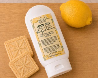 Lemon Drop Shea la Creme | Shea Butter Body Cream | Coconut Milk Hand & Body Lotion | Sweet Lemon Shortbread Scent
