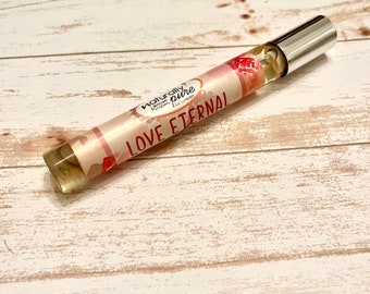 Aceite perfumado: Amor eterno, perfume floral cítrico en roll-on, romántico, aceite seco hidratante, tamaño de viaje, aceite perfumado natural.