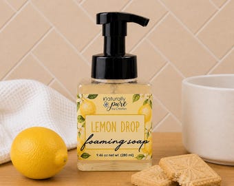 Lemon Drop Foaming Hand Soap | Lemon Hand Soap | Sweet Citrus Hand Wash | Bakery Scented Soap | Pump Soap