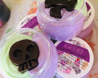 BEWITCHED: Whipped Sugar Scrub | Emulsified Scrub | Whipped Soap | Shave Cream Soap | Halloween Soap | Bath Whip | Bath Butter | Pomegranate