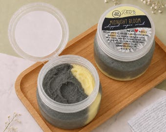 Midnight Bloom Salon Formula Whipped Sugar Scrub | 18 oz Professional Pedicure Scrub | Back Bar Scrub | Floral Body Scrub | Nail Tech Supply