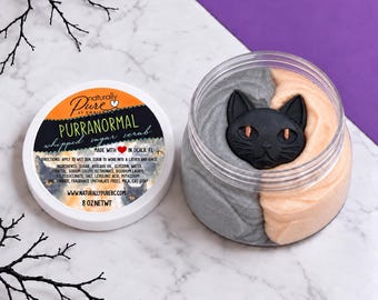 Purranormal Whipped Sugar Scrub | Candy Apple & Berry Body Scrub | Halloween Foaming Sugar Scrub | Exfoliating Body Scrub | 8 oz