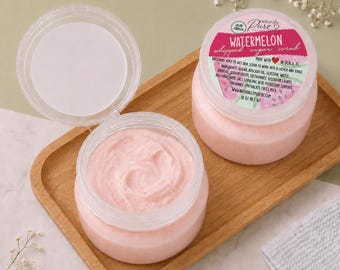 Watermelon Salon Formula Whipped Sugar Scrub | 18 oz Professional Pedicure Scrub | Back Bar Scrub | Foot Scrub | Nail Tech Supplies | Summer