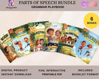 Grammar Workbook for Kids | Parts of Speech Printable | Nouns Verbs Adjectives | English Homeschool Resource