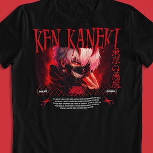 Tokyo Ghoul: Ken Kenaki – 20% off Anime T-Shirt / Hoodie / Ken Kaneki Graphic Tee | Spider Lily themed Tokyo Ghoul Kaneki Streetwear