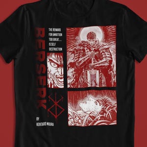 Berserk: Guts –  20% off Back or front design Anime T-Shirt / Hoodie / Sweater | Cool Anime Streetwear