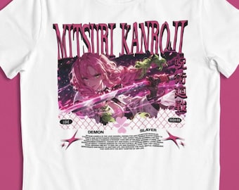 Linda camiseta/sudadera/suéter/ropa de calle de anime con samurái rosa de chica anime