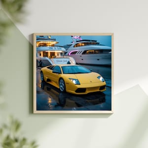 Super Car Posters Ferrari, Lamborghini, Porsche, McLaren, Race Car Posters, Father and Son Gift, Man Cave Garage - Digital Download Files.
