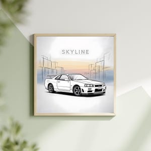 JDM Car Posters Toyota, Nissan, Honda, Mazda, Race Car Posters, Drifting, Mod,Father and Son Gift, Man Cave Garage - Digital Download Files.