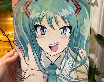Hatsune Miku Anime Art Print