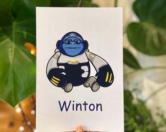 Winton Winston Overwatch 2 Art Print