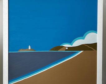 Godrevy Cornwall Original Acrylic Painting