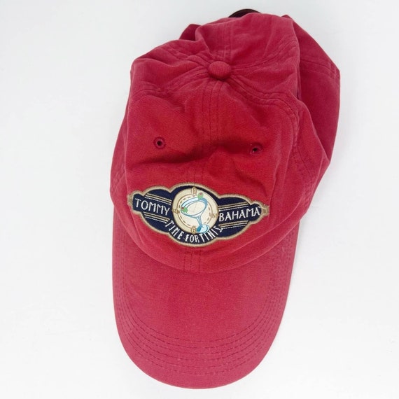 Vintage Tommy Bahama Relax Sunwashed Red time for Tinis Baseball