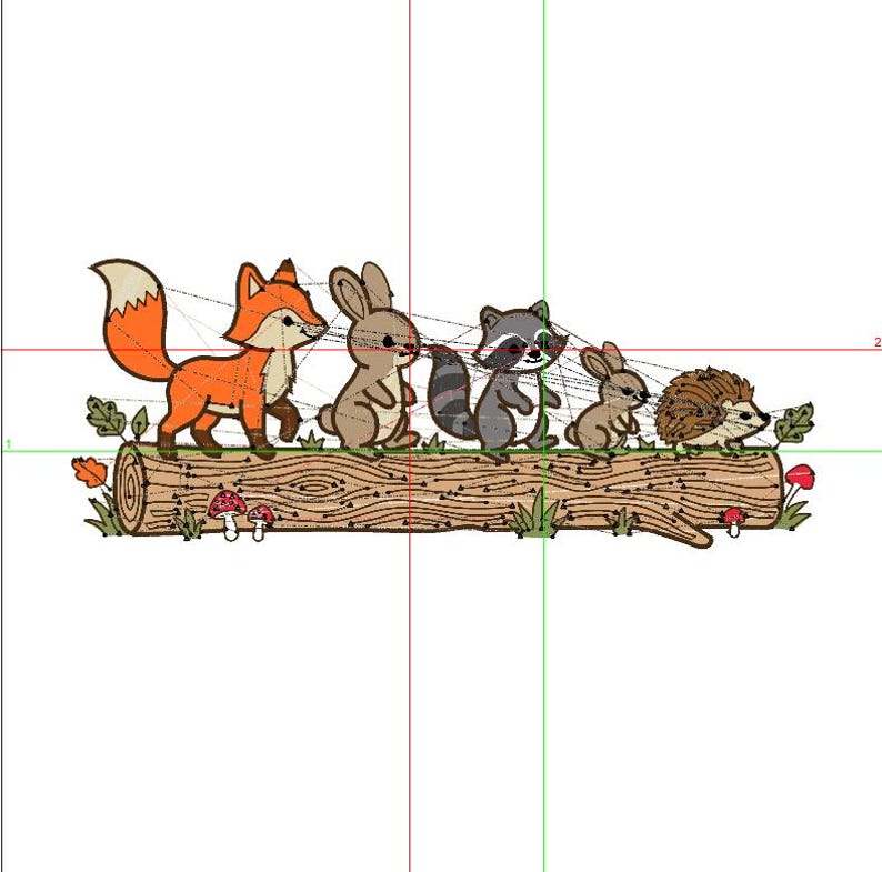 Woodland Animals Embroidery Design, Cute Forest Animal Stitch File, Fox ...