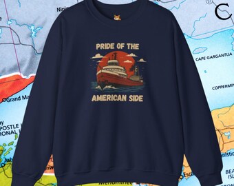 Edmund Fitzgerald Pride of the American Side Crewneck Sweatshirt